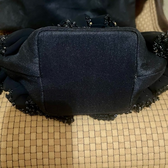 Mary Frances Black Beaded Clutch - Picture 2 of 6